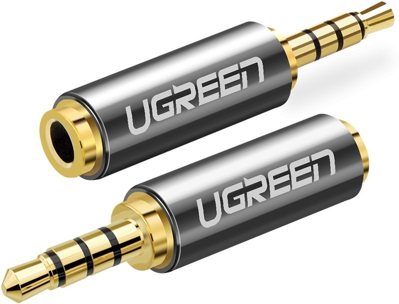 UGREEN Adapter / przejściówka UGREEN 20501 z 2,5 mm micro jack na 3,5 mm mini jack (szary) UGR439GRY