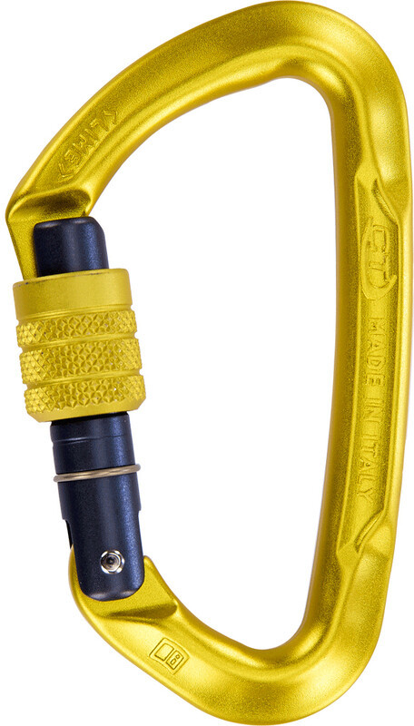 Climbing Technology Lime SG Karabinek, żółty/szary 2022 Karabinki zakręcane 2C45800XJBCTSTD
