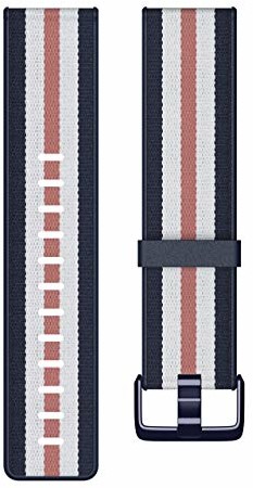 Zdjęcia - Pasek do smartwatcha / smartbanda Fitbit Versa-Lite Woven Hybrid Band, large, navy/pink ...nie z tej ziemi  