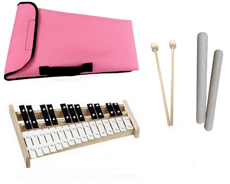 Dzwonki Chromatyczne Cymbałki + Pokrowiec + Claves