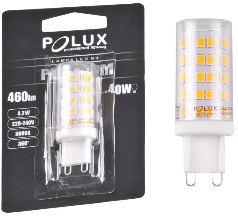 Polux Żarówka LED G9 (230 V) 4.2 W 460 lm Ciepła SMD