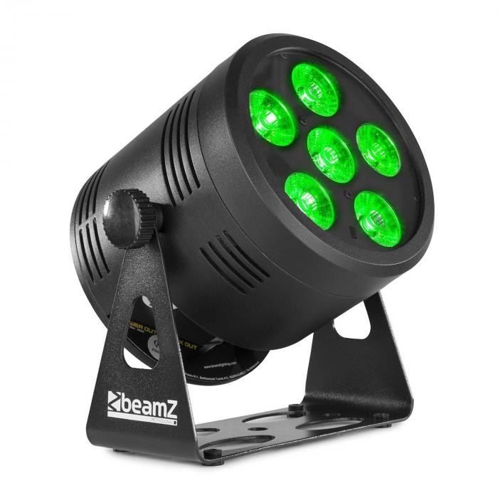 Beamz BBP66 Uplight PAR projektor LED PAR 6x 4w1 LED RGBW, czarny Sky-150.594