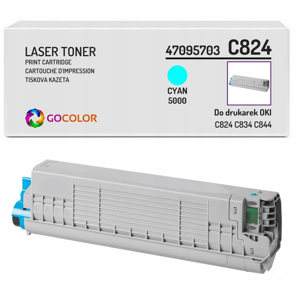 Toner cyan 100% nowy zamiennik do Oki C844dnw