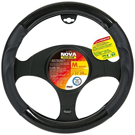 Lampa 33124 Premium Nova pokrowiec na kierownicę, TPE (termoplastyczne elastomery), rozmiar M 33124