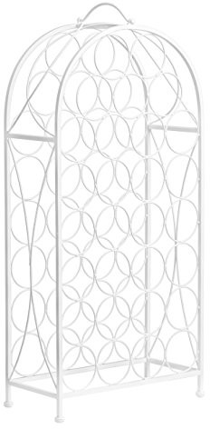 Premier Housewares Premier housewares Cafe Cassis 29 Bottle regał na wino, metalowy, kolor kremowy 0507691