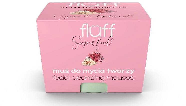 Fluff Facial Cleansing Mousse mus do mycia twarzy Malina & Migdał 50ml