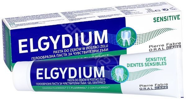 PIERRE FABRE Pasta do zębów wrażliwych elgydium sensitive w postaci żelu 75 ml