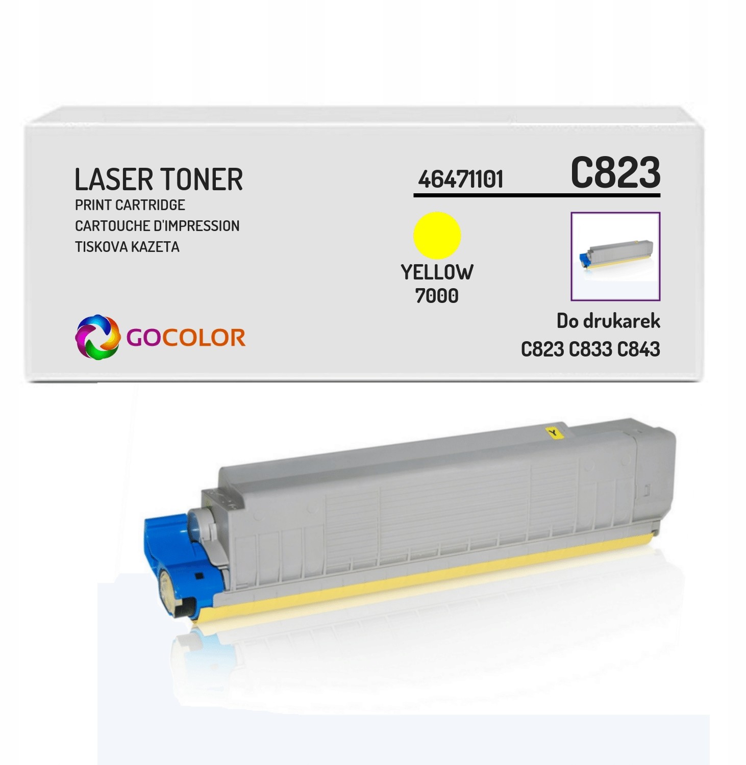 Fabrycznie nowy toner do Oki C843dn 46471101 Y