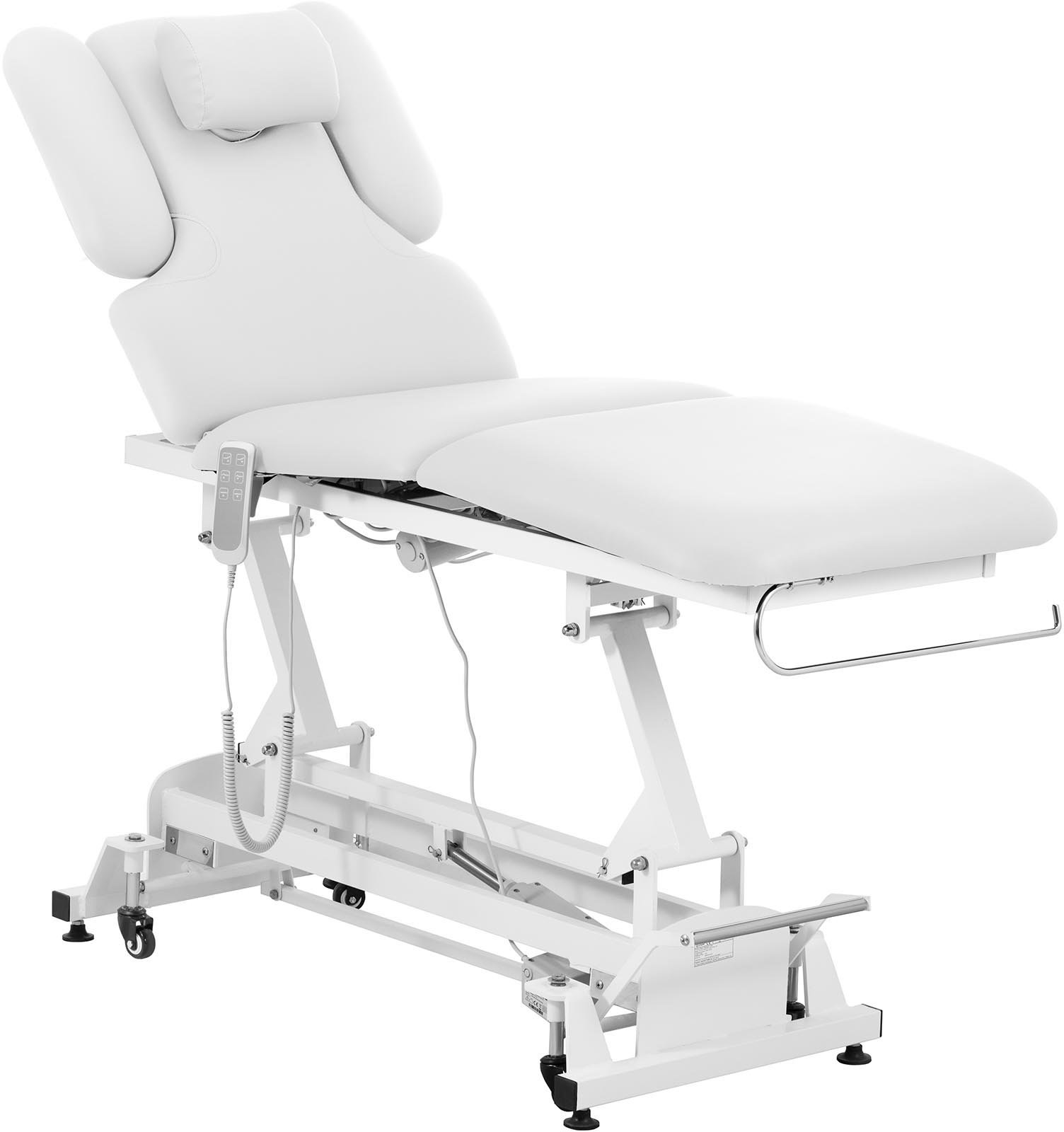 Physa Łóżko do masażu 3 silniki 250 kg białe NANTES WHITE_PH