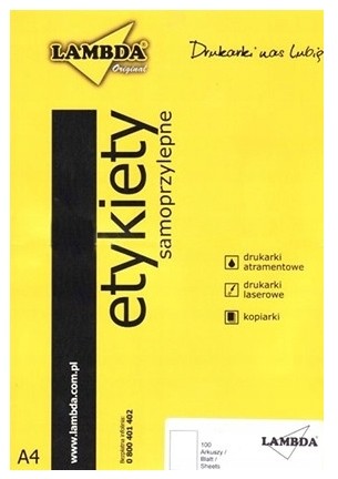 Etykiety samoprzylepne 210x148,2 mm, A4, 200 szt.