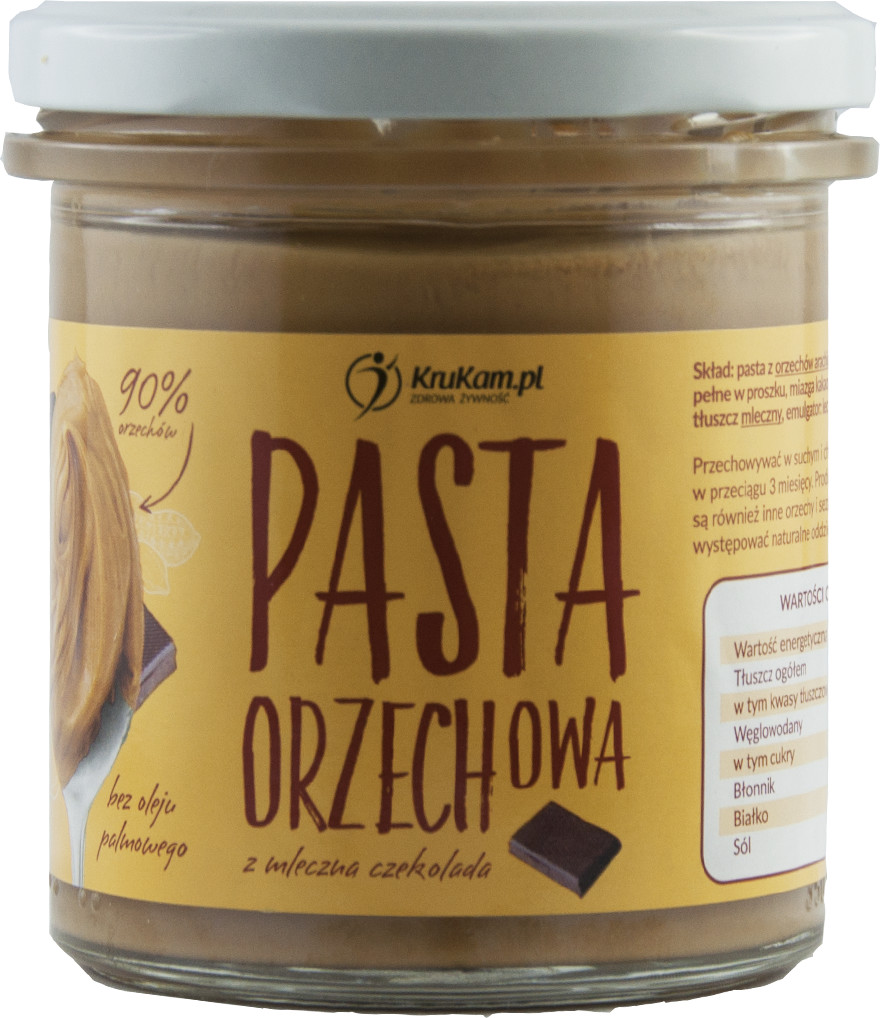 KruKam Pasta orzechowa z mleczną czekoladą 300g