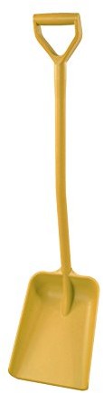 Maya Professional Tools 14103  4 jednoczęściowe szufla, krótka rączka, FBK/Higiena żywności, 270 MM X 340 MM X 1120 MM, żółty 14103-4
