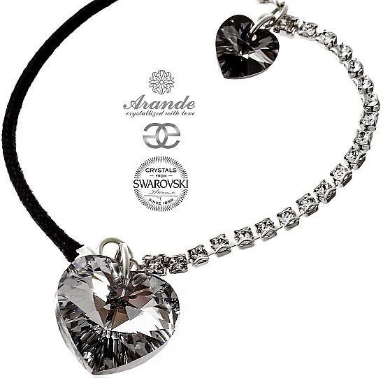 Swarovski Arande bransoletka COMET HEART SREBRO 701117