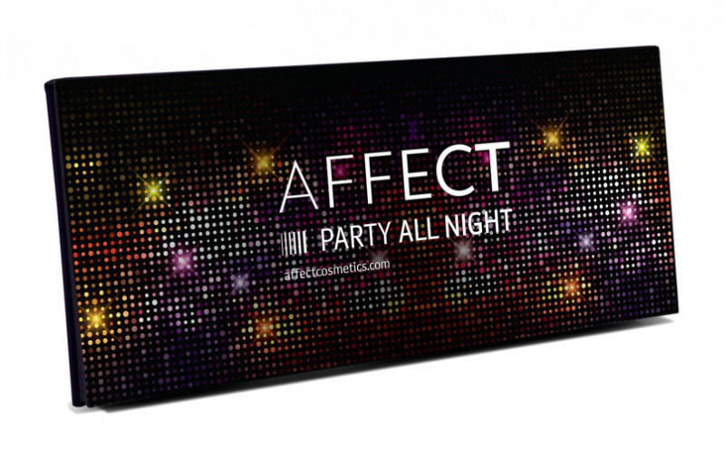 Affect PRESSED EYESHADOWS PALETTE - Paleta 10 cieni prasowanych - PARTY ALL NIGHT AFFEPPANI