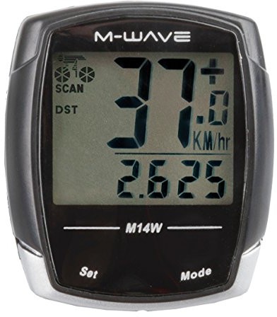 M-wave m14 W Bicycle Computer, Black 244732