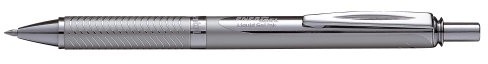 EnerGel Pentel Roller  Sterling mechanizm druku w kolorze srebrnym, metalowa obudowa 0,7 MM, z czarnym atramentem bl407-A długopis BL407-A