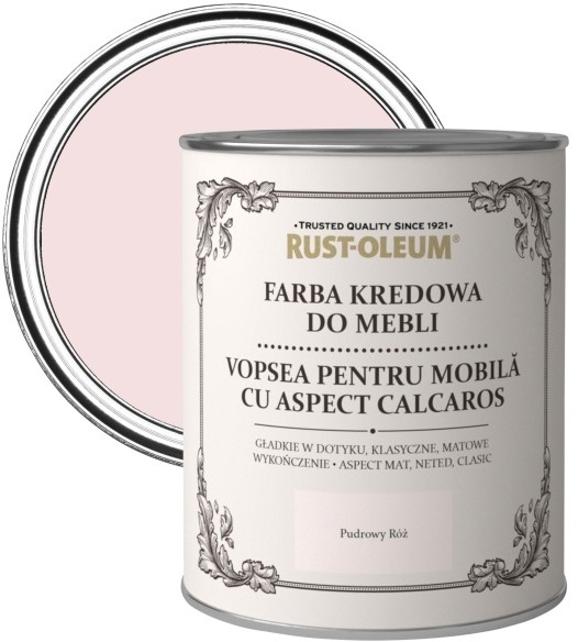 Rust-Oleum Farba kredowa do mebli Rust-Oleum pudrowy róż 0 125 l R0070019X5