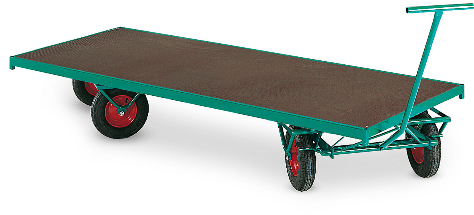 AJ Wózek transportowy z 4 kołami skrętnymi Wymiar platformy: 2000x1000mm 30494