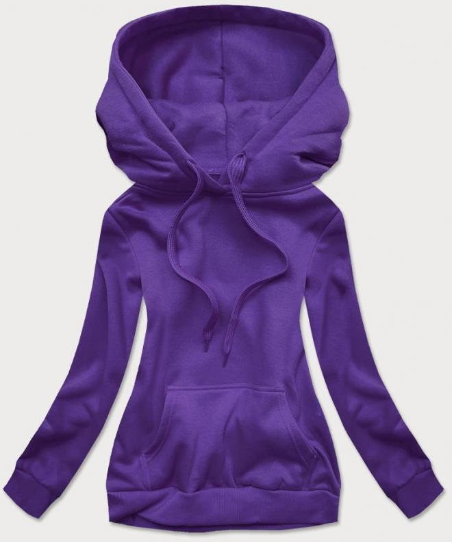 J.STYLE DAMSKA BLUZA DRESOWA  FIOLETOWA (W02) - J.STYLE