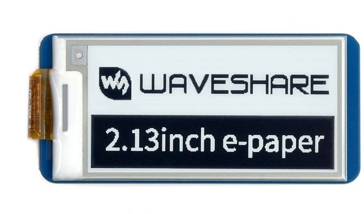 Raspberry Pi Waveshare Wyświetlacz E-paper E-Ink - 2,13'' 250x122px - SPI - czarno-biały - do Pico - Waveshare 19406 WSR-18993