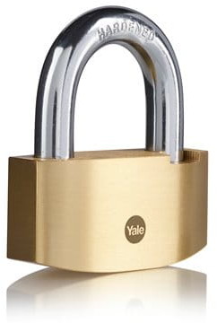 Yale Y2B/80/138/1 Kłódka mosiężna Hammer