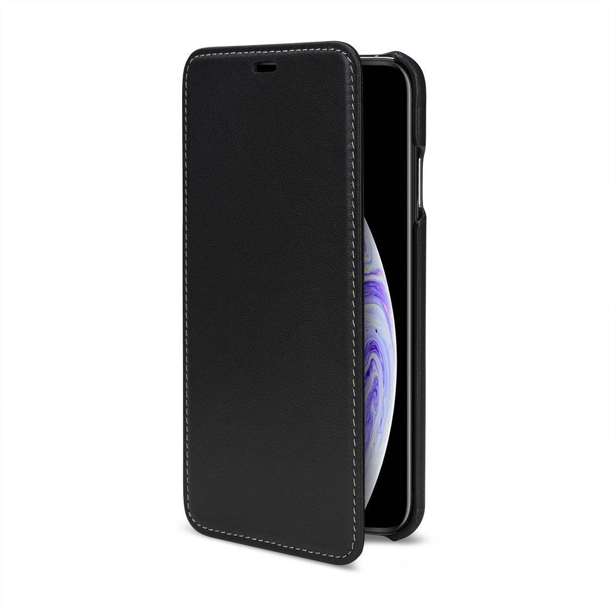 StilGut Baroon Slim Book Elegance skórzane etui do iPhone XS Max czarne 5902539066593