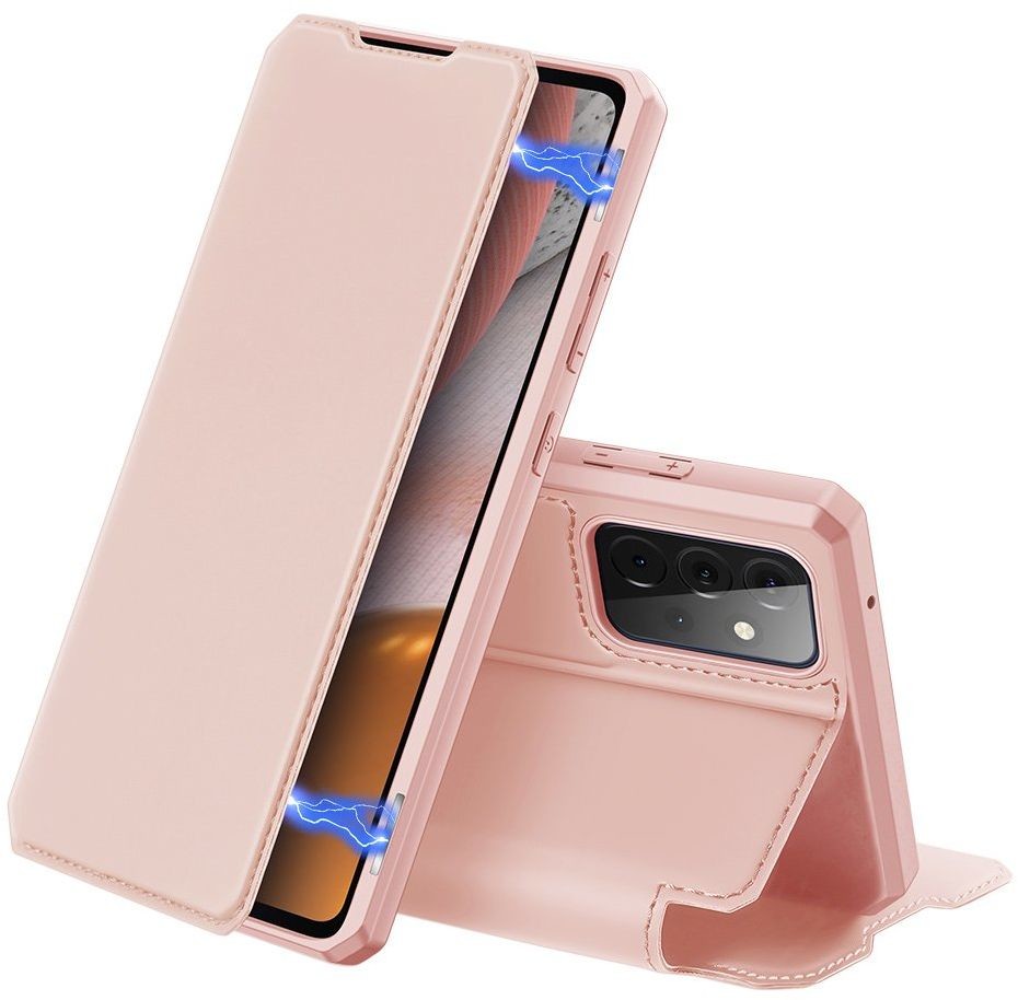 Zdjęcia - Etui Dux Ducis Skin X kabura  pokrowiec z klapką Samsung Galaxy A72 4G różo 