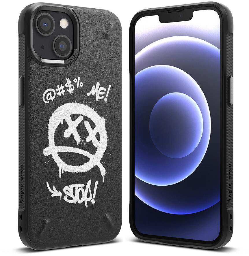 RINGKE Onyx Design wytrzymałe etui pokrowiec iPhone 13 mini czarny (Graffiti) (OD541E233) OD541E233