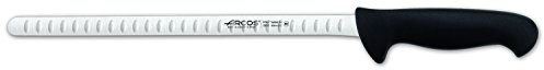 Arcos Nóż do krojenia łososia  kolor  Prof 293 325 stal nierdzewna, ergonomiczny uchwyt nitrum polipropylenu kolorze czarnym i 30 cm tarcza, wyświetlacz Cover 293325