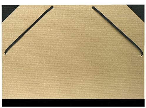 Exacompta teczka 544100e znaków z siłą gumowa tasiemka zapewnia format DIN A3, 32 x 45 cm, brązowy/naturalny 544100E