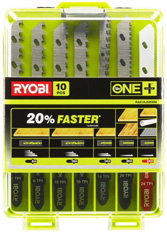 Ryobi Zestaw brzeszczotów Ryobi RAK10JSBWM (10 sztuk) 5132002811