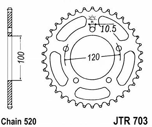 jtsprockets Koło łańcuchowe JT-Sprockets JTR703-40 JTR703-40