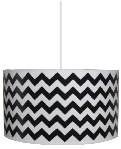Lampdar Lampa wisząca ZYGZAK BLACK 1xE27/60W/230V