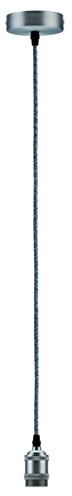 Paulmann 50322 wisząca lampa z gwintem E27 Szary/nikiel szczotkowany w stylu vintage 470444
