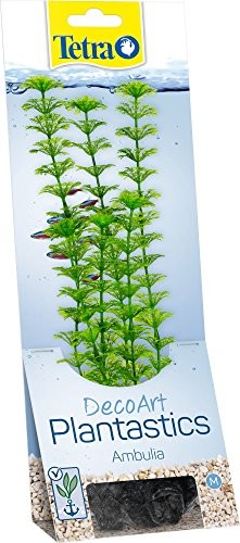 Tetra TETRA Deco Rodzaj Plant ambulia, roślina Sztuczne Aquarium roślin, prawdziwa jakość druku pod wodą, rozmiar M, zielony