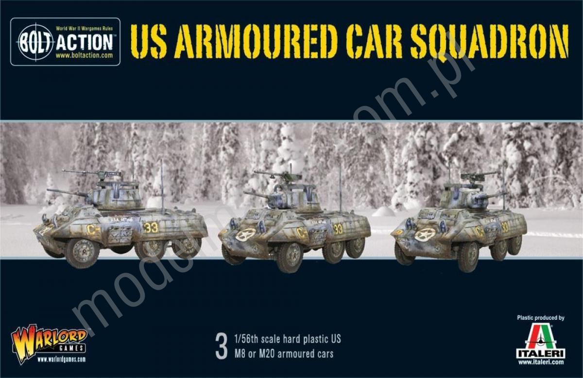 WarlordGames Eskadra samochodów zwiadowców M8/M20 Greyhound  Warlord Games Ltd WarlordGames WGB-START-32