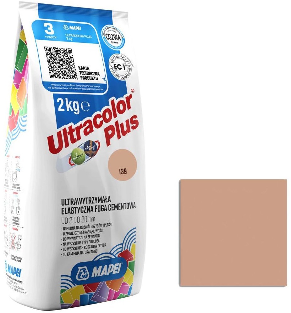 Mapei Fuga ULTRACOLOR 139 PUDROWY 2 kg