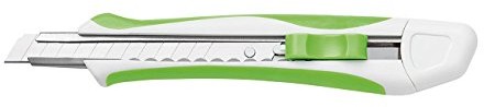 Wedo 7892109 Cutter Comfort Line (z miękkim uchwytem łącznie z 2 ostrzami, 9 MM) Zielony/biały 78 92109
