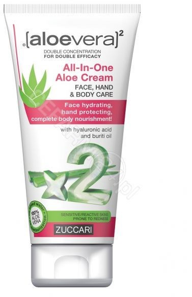 ZUCCARI Aloe Vera 2 All-In-One krem do twarzy rąk i ciała 75 ml |  OD 149 PLN!