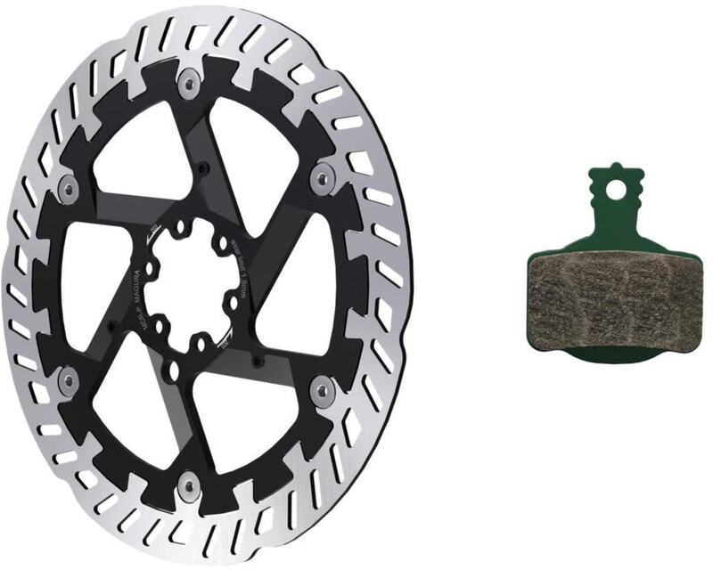 Magura MT eSTOP Optimized Kit z tarczą hamulcową 7.S MDR-P z 6 otworami i klockami hamulcowymi 220mm 2021 Tarcze hamulcowe 2702031