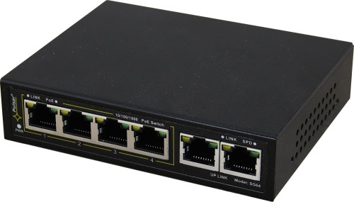 PULSAR Switch PoE 6-portowy do 4 kamer IP SG64WP SG64WP