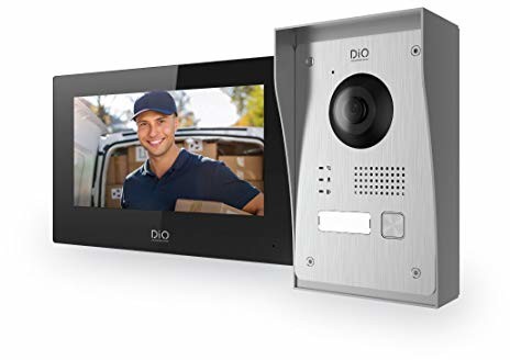 Euratech DiO Connected Home 2-przewodowy 7-calowy wyświetlacz bezprzewodowy, powiadomienia przez Wi-Fi w smartfonie i noktowizorze - DIOVDP-IP01 DIOVDP-IP01