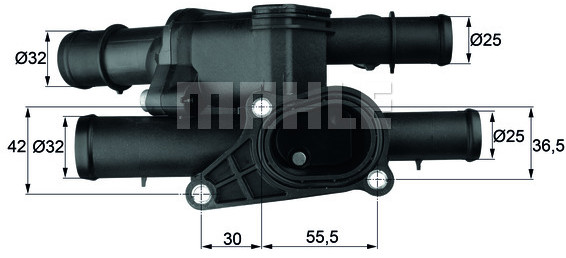 MAHLE TERMOSTAT MAHLE TM1105 AUDI A3/SKODA OCTAVIA/W BORA 1,6 96-05 MAHLE TM 1 105