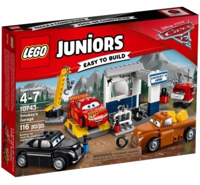 LEGO Juniors Cars Warsztat Smokeyego 10743