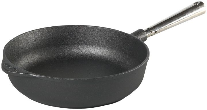 Skeppshult Patelnia żeliwna głęboka 25 cm stal nierdzewna 0250