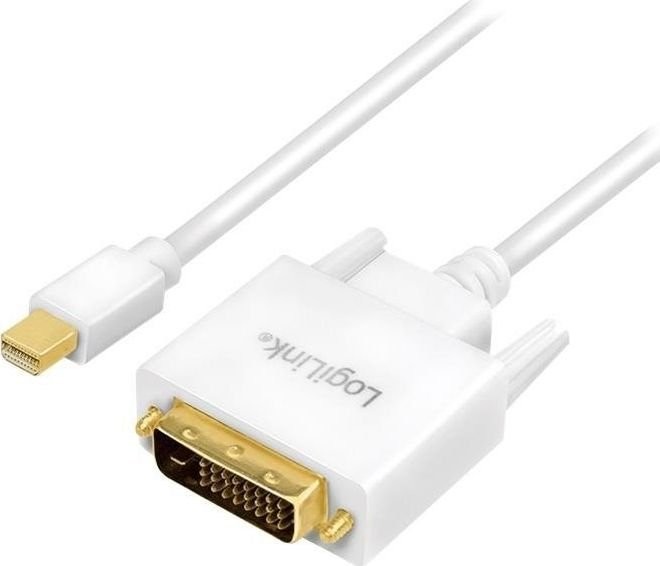 Logilink Kabel adapter CV0137 Mini DisplayPort biały 1,8m