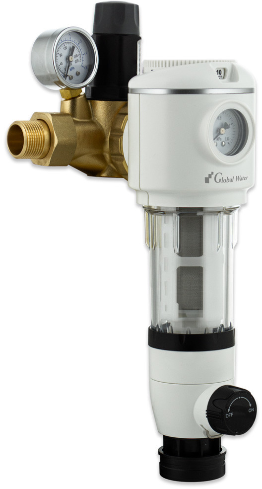 Global Water Profesjonalny filtr z regulatorem ciśnienia wody