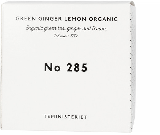 Teministeriet Teministeriet 285 Green Ginger Lemon Organic Herbata Sypana 100g Opakowanie Uzupełniając TM-KB-BOX-285