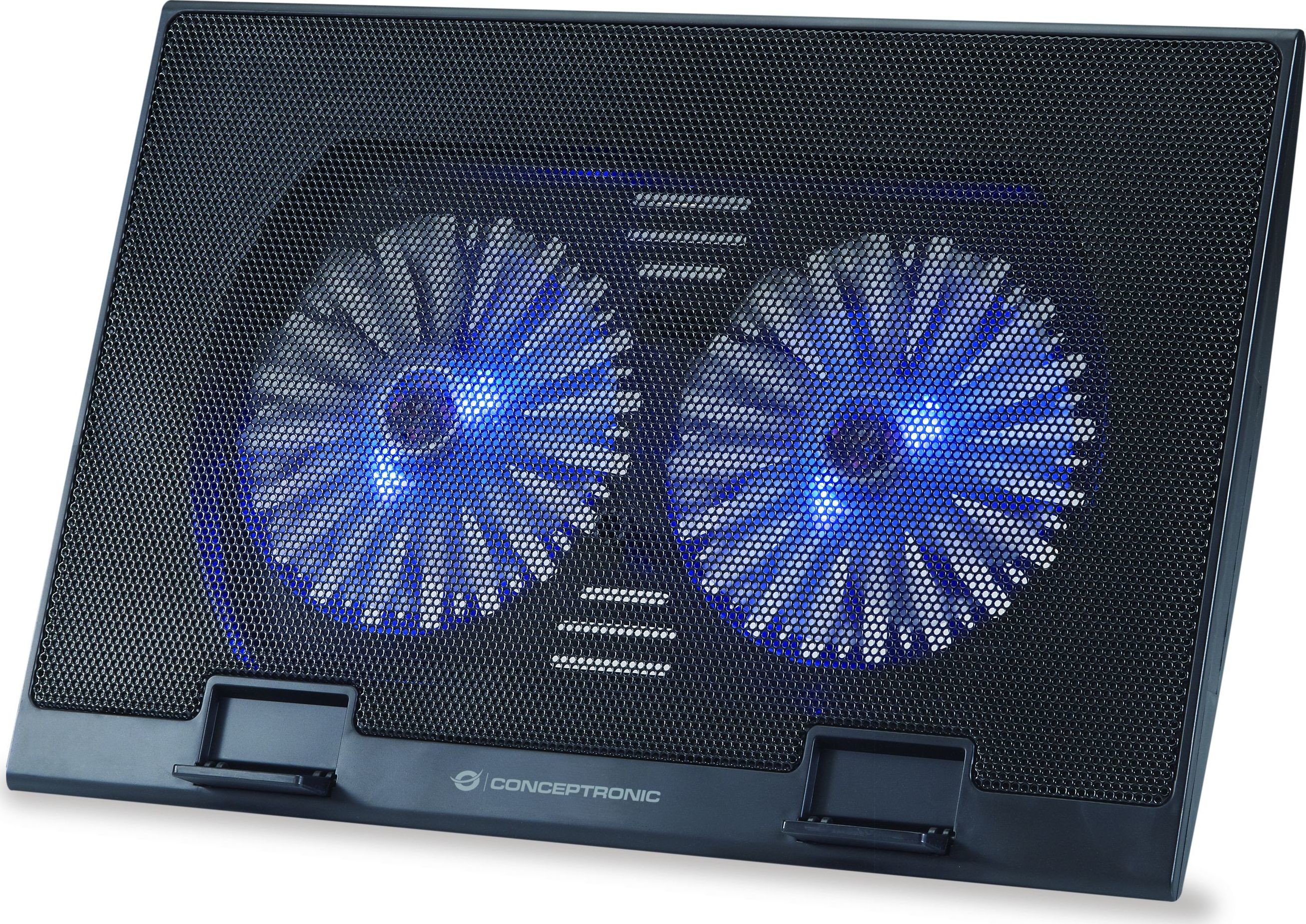 Conceptronic Podstawka chłodząca  CONCEPTRONIC 2-Fan Cooling Pad 17" THANA02B THANA 02B