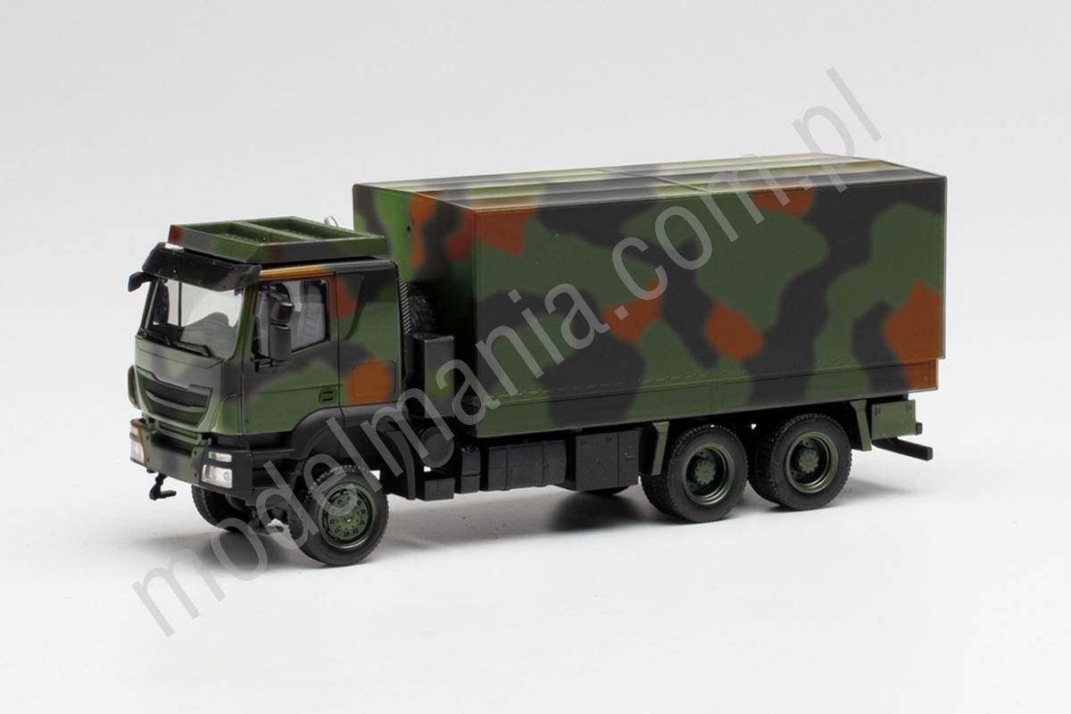 Herpa Iveco Trakker, szkrzyniowe z plandeką, Bundeswehr 746786